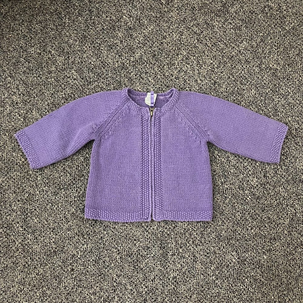 Vintage Gap Baby Cardigan Purple XL